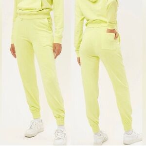 NWT Frankie’s Bikinis Frank Sweatpants in Lemonade -Size Small